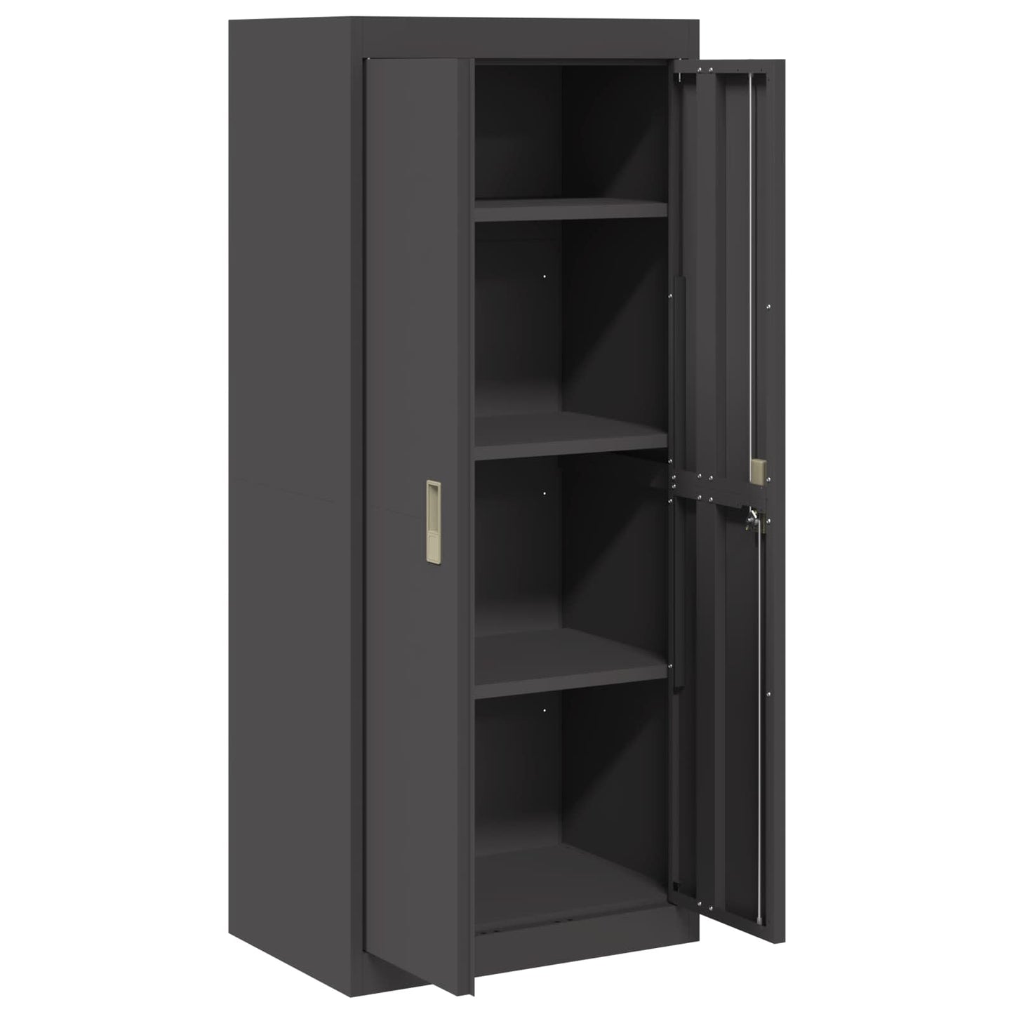 Armadio Nero 60 x 40 x 140 cm Acciaio