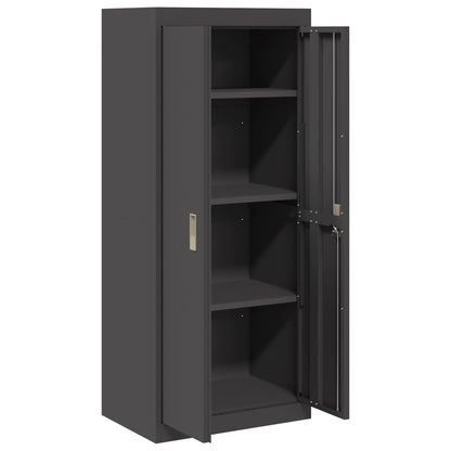 Armadio Nero 60 x 40 x 140 cm Acciaio