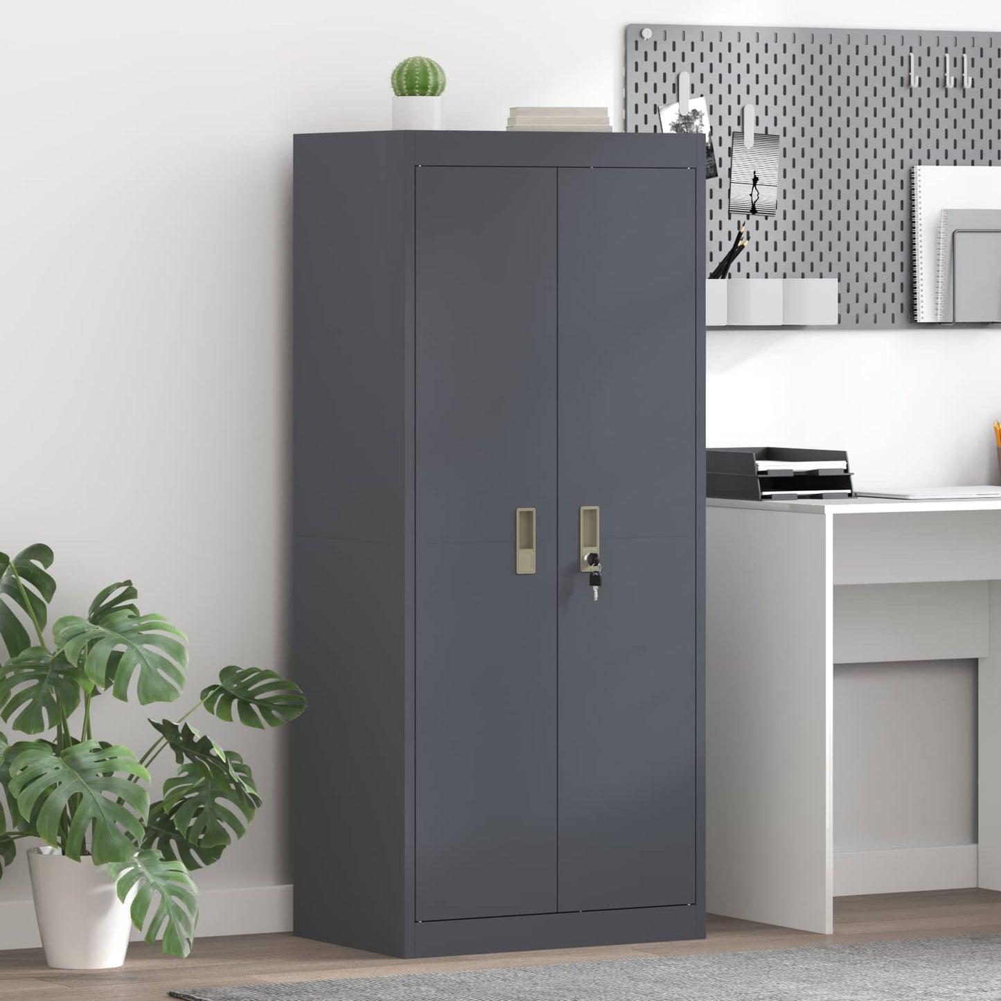 Armadio Antracite 60 x 40 x 140 cm Acciaio
