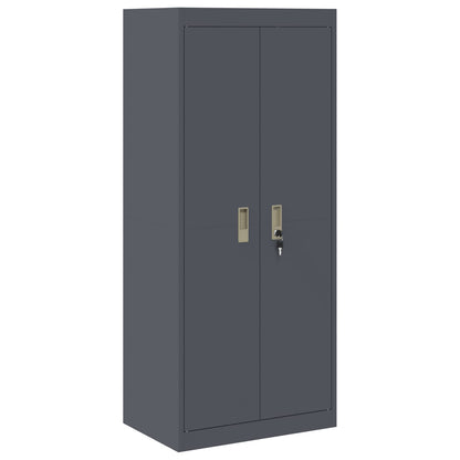 Armadio Antracite 60 x 40 x 140 cm Acciaio
