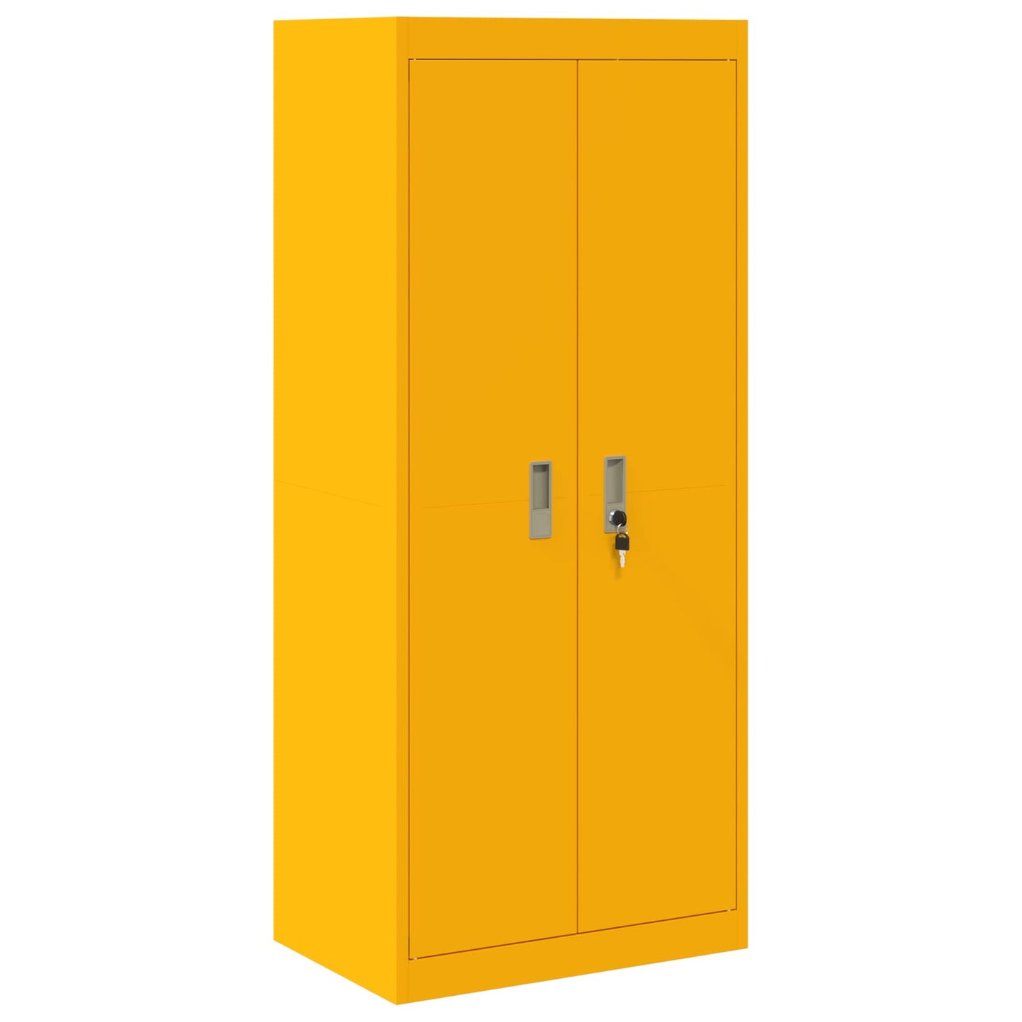 Armadio Giallo senape 60 x 40 x 140 cm Acciaio