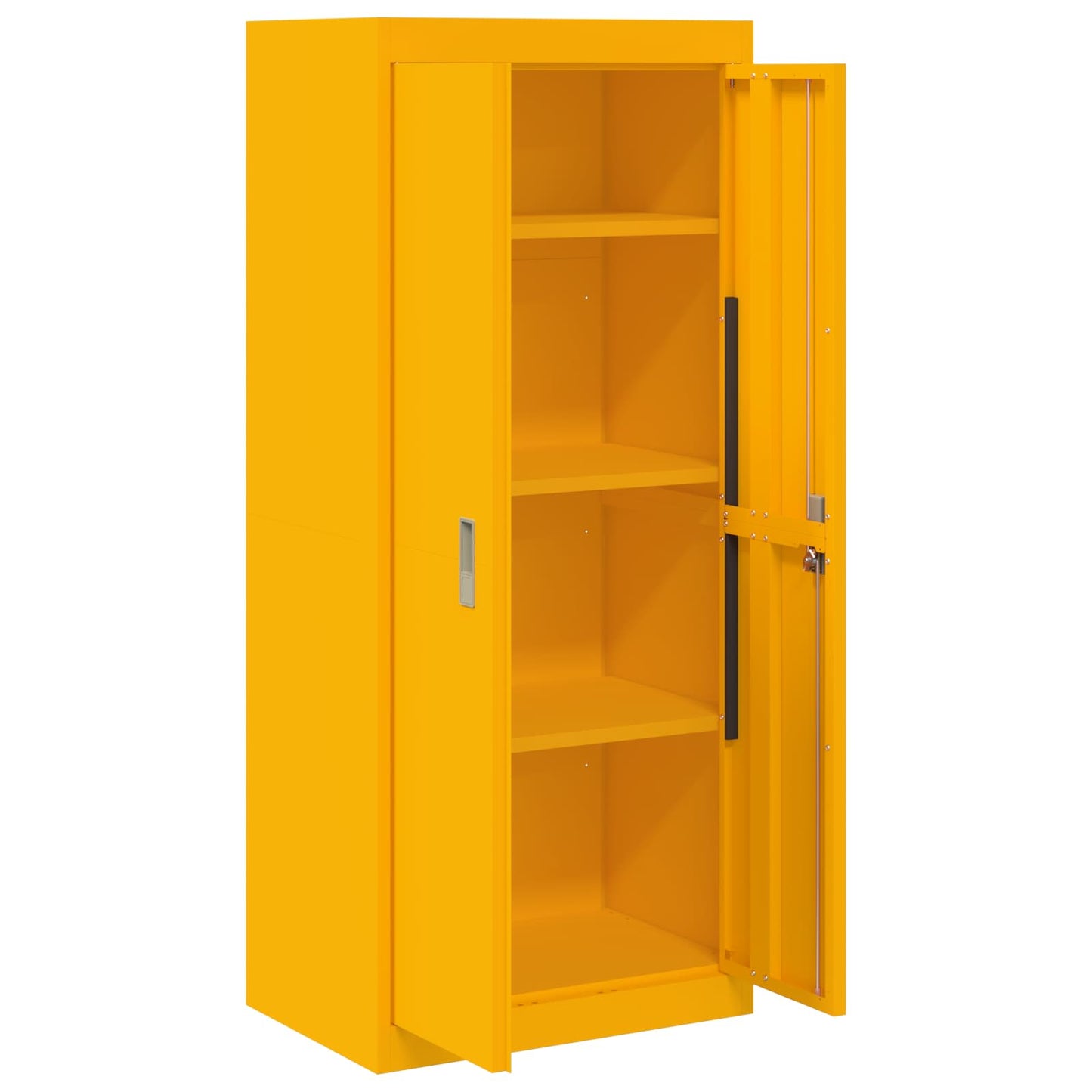 Armadio Giallo senape 60 x 40 x 140 cm Acciaio