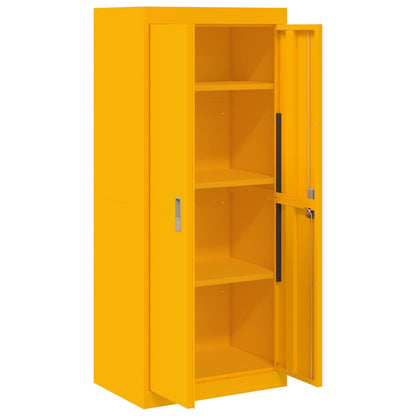Armadio Giallo senape 60 x 40 x 140 cm Acciaio