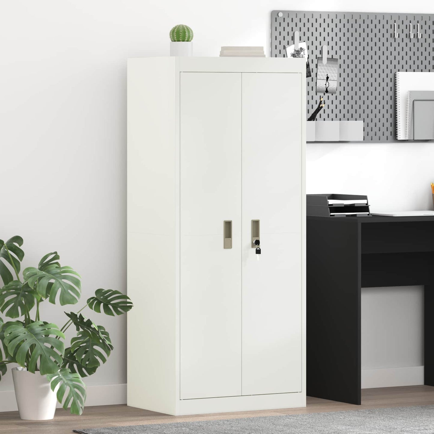 Armadio Bianco 60 x 40 x 140 cm Acciaio