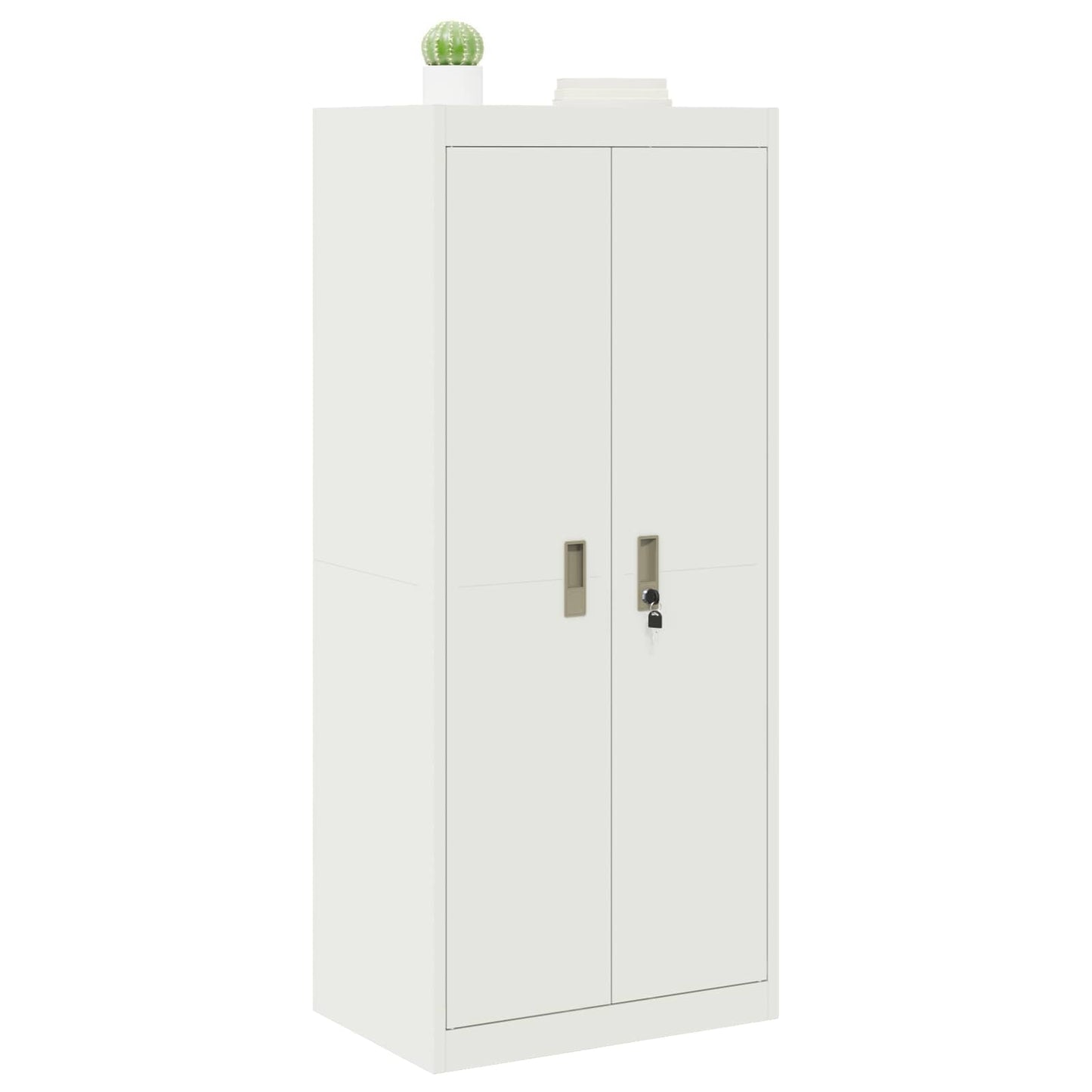 Armadio Bianco 60 x 40 x 140 cm Acciaio