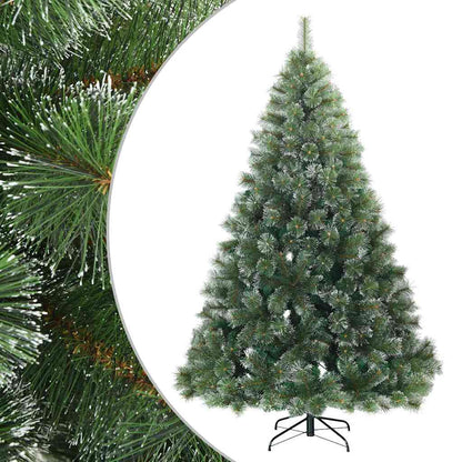 Albero di Natale Artificiale Snodato Foderato di Neve Verde