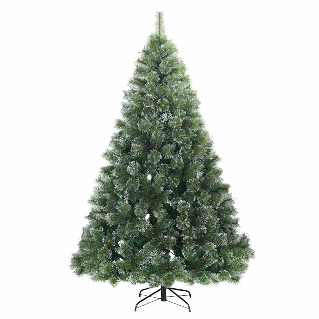 Albero di Natale Artificiale Snodato Foderato di Neve Verde