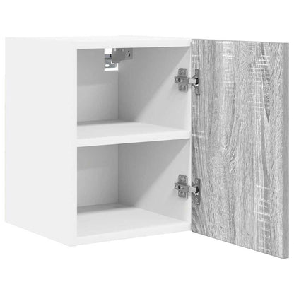 Armadio pensile 2 pcs Grigio Sonoma e Bianco 30 x 31 x 40 cm