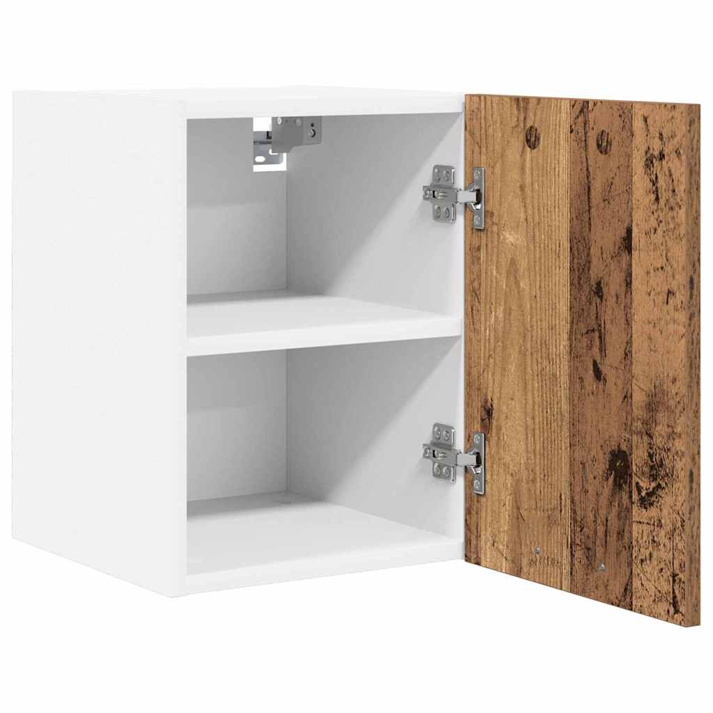 Armadio pensile 2 pcs Legno Antico e Bianco 30 x 31 x 40 cm