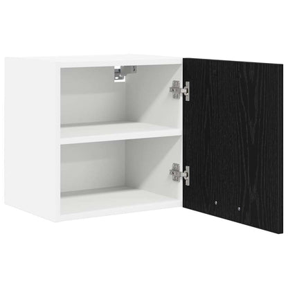 Armadio pensile con porta Rovere Nero e Bianco 40 x 31 x 40 cm
