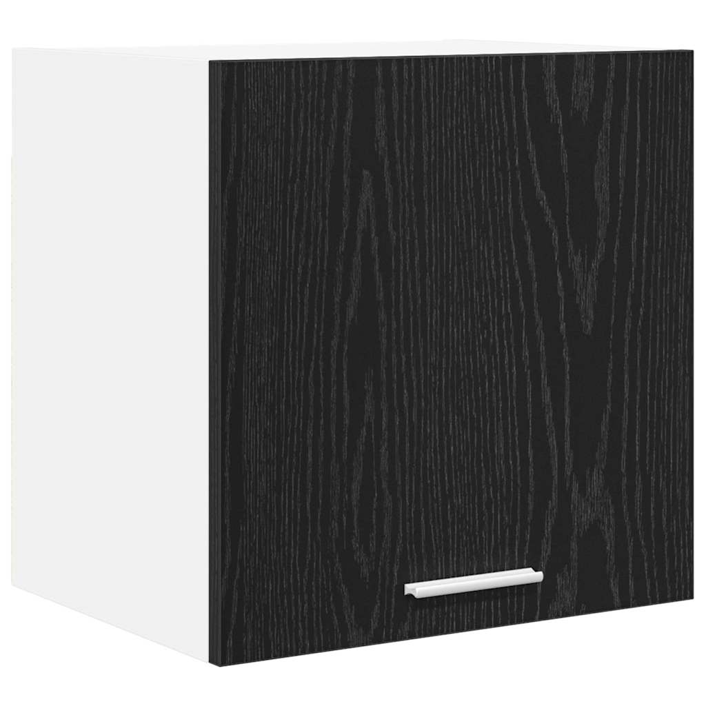 Armadio pensile 2 pcs Rovere Nero e Bianco 40 x 31 x 40 cm