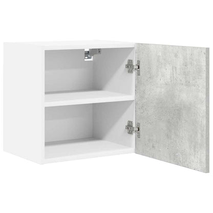 Armadio pensile Grigio Cemento e Bianco 40 x 31 x 40 cm