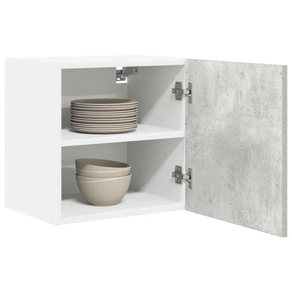 Armadio pensile Grigio Cemento e Bianco 40 x 31 x 40 cm