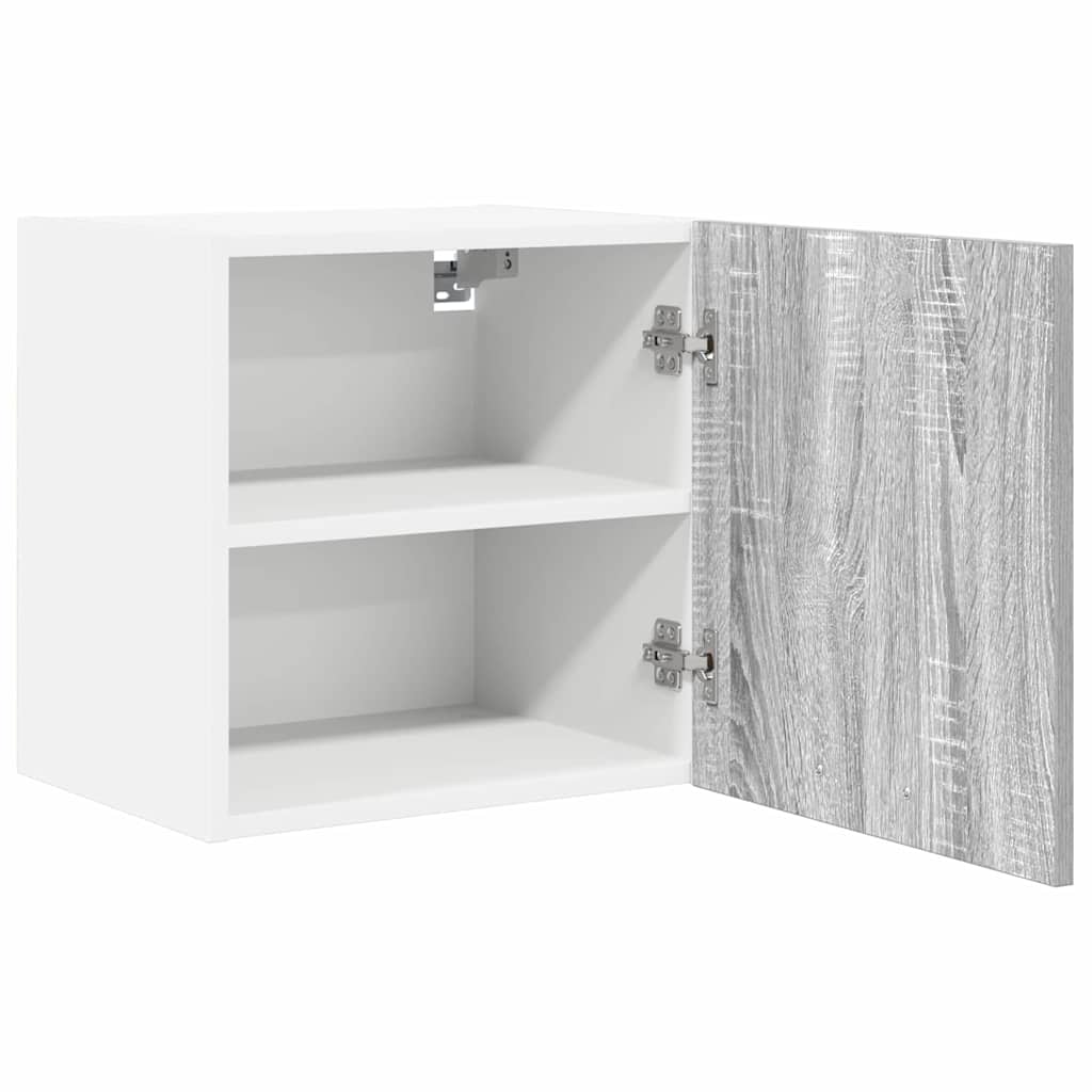 Armadio pensile Grigio Sonoma e Bianco 40 x 31 x 40 cm