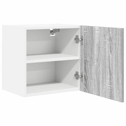 Armadio pensile Grigio Sonoma e Bianco 40 x 31 x 40 cm