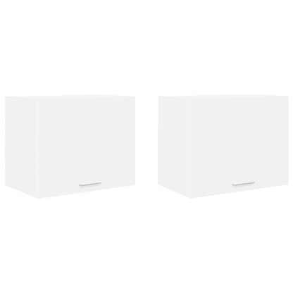 Armadio pensile 2 pcs Bianco 50 x 31 x 40 cm Legno multistrato