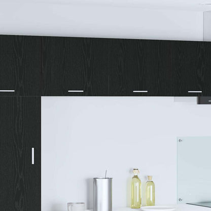 Armadio pensile con porta Rovere Nero e Bianco 50 x 31 x 40 cm