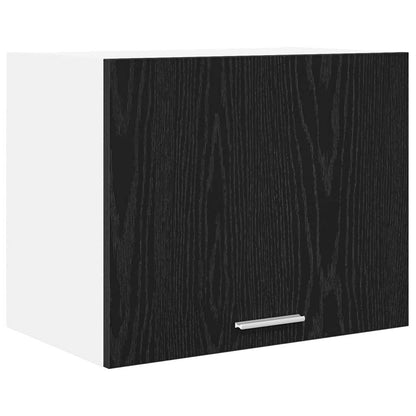 Armadio pensile 2 pcs Rovere Nero e Bianco 50 x 31 x 40 cm