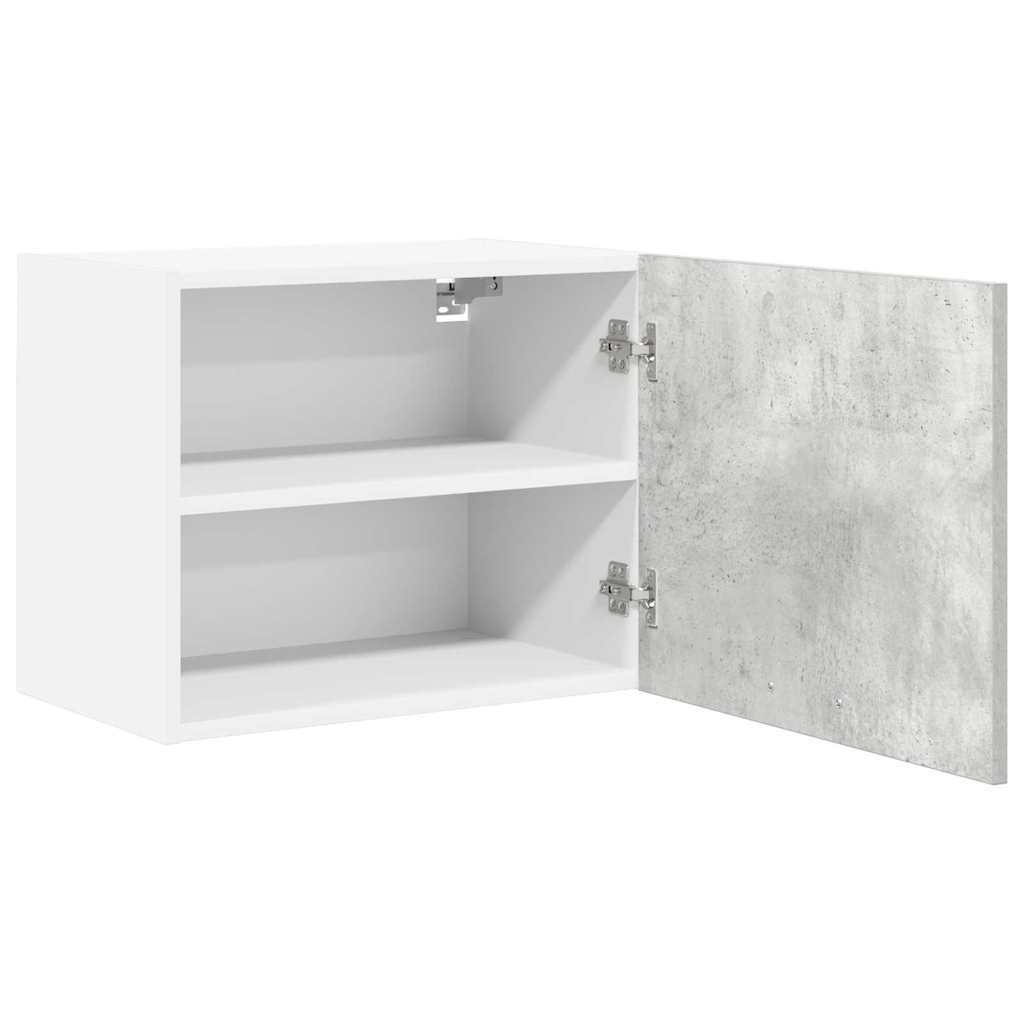 Armadio pensile Grigio Cemento e Bianco 50 x 31 x 40 cm