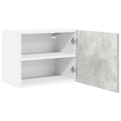 Armadio pensile Grigio Cemento e Bianco 50 x 31 x 40 cm