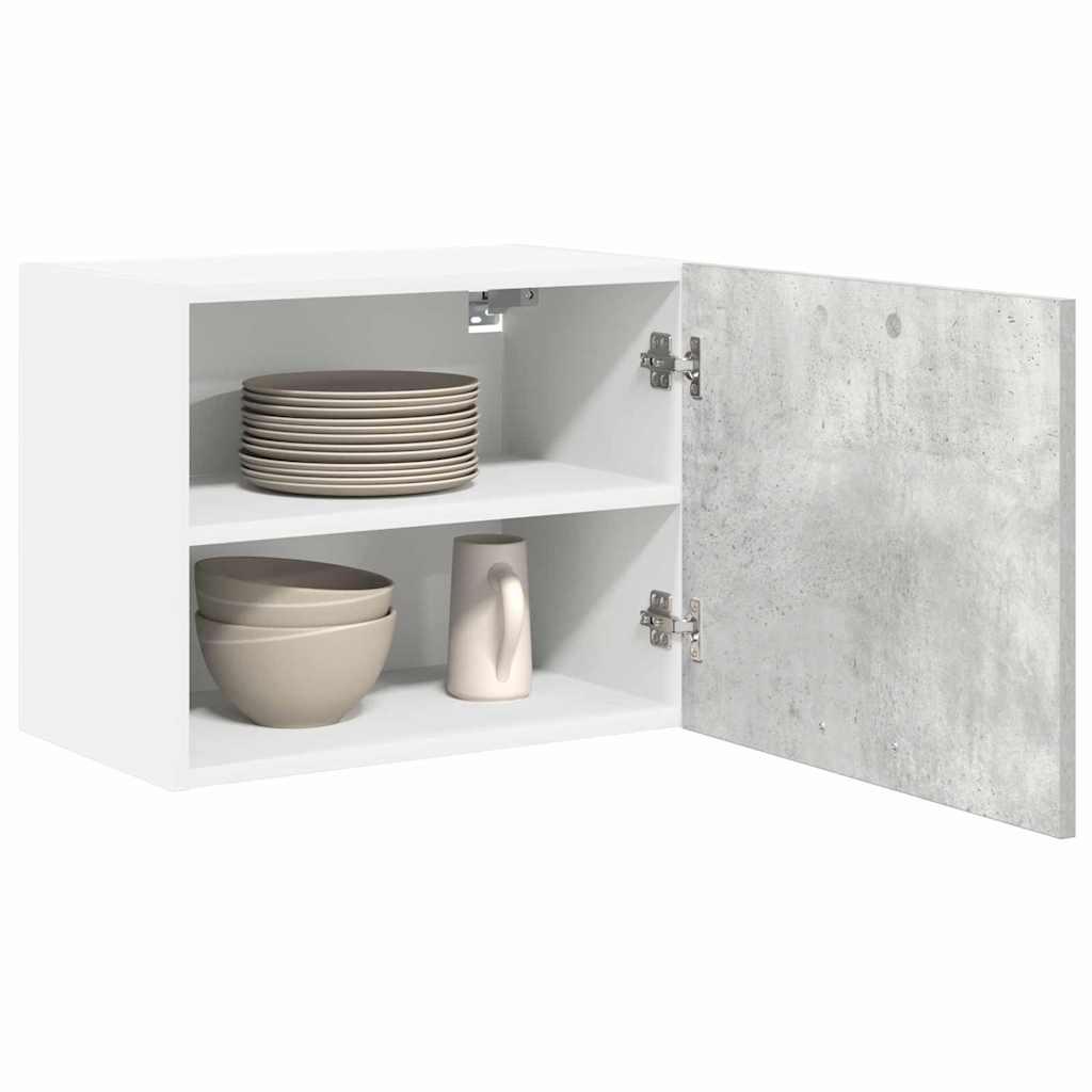 Armadio pensile Grigio Cemento e Bianco 50 x 31 x 40 cm