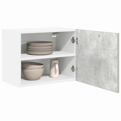 Armadio pensile Grigio Cemento e Bianco 50 x 31 x 40 cm