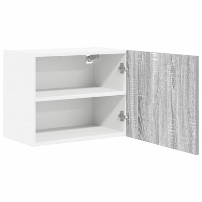 Armadio pensile Grigio Sonoma e Bianco 50 x 31 x 40 cm