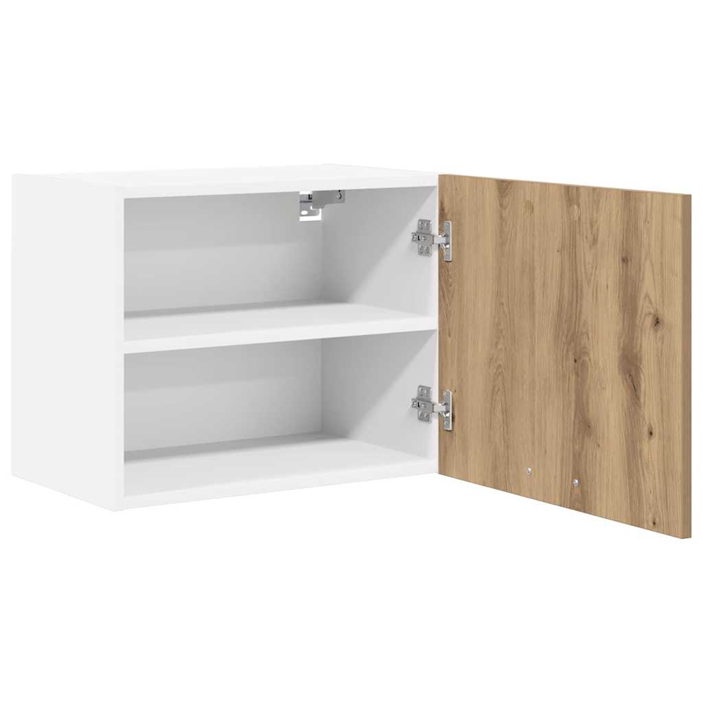 Armadio pensile Rovere Artigiano e Bianco 50 x 31 x 40 cm