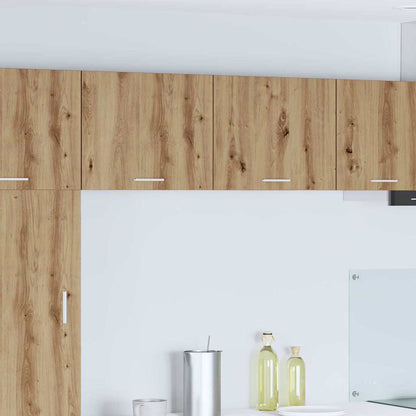Armadio pensile 2 pcs Rovere Artigiano e Bianco 50 x 31 x 40 cm