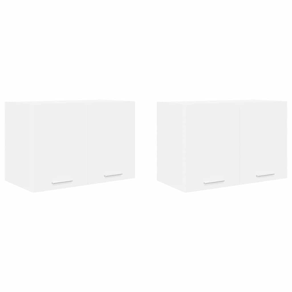 Armadio pensile 2 pcs Bianco 60 x 31 x 40 cm Legno multistrato