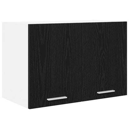 Armadio pensile con porta Rovere Nero e Bianco 60 x 31 x 40 cm