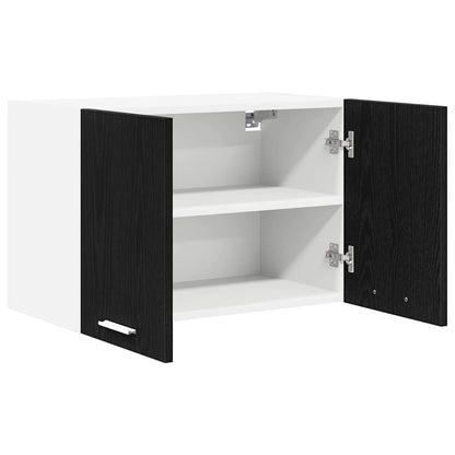 Armadio pensile con porta Rovere Nero e Bianco 60 x 31 x 40 cm
