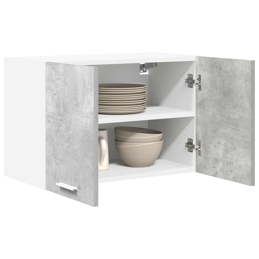 Armadio pensile Grigio Cemento e Bianco 60 x 31 x 40 cm
