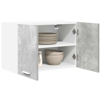 Armadio pensile Grigio Cemento e Bianco 60 x 31 x 40 cm