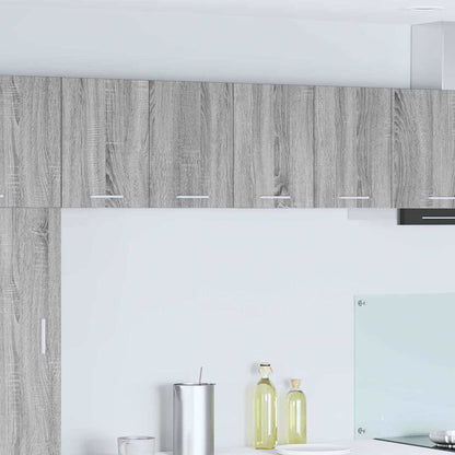 Armadio pensile Grigio Sonoma e Bianco 60 x 31 x 40 cm