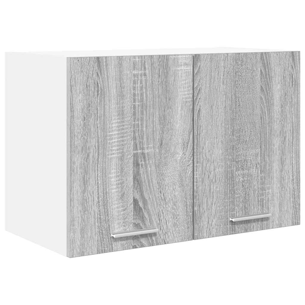 Armadio pensile Grigio Sonoma e Bianco 60 x 31 x 40 cm