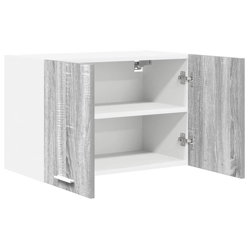 Armadio pensile Grigio Sonoma e Bianco 60 x 31 x 40 cm