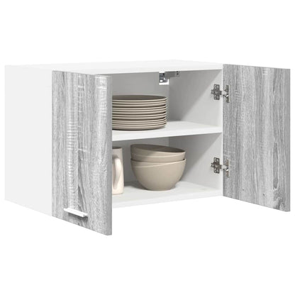 Armadio pensile Grigio Sonoma e Bianco 60 x 31 x 40 cm