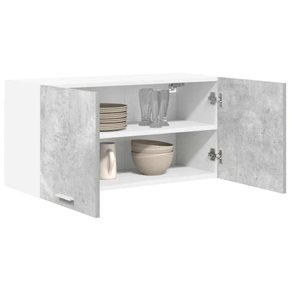 Armadio pensile con porta Grigio cemento 80 x 31 x 40 cm