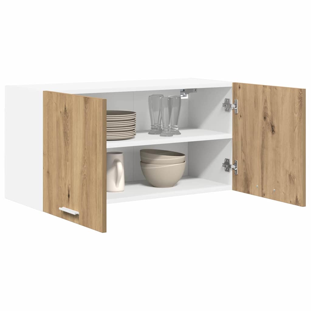 Armadio pensile con porta Rovere artigianale 80 x 31 x 40 cm