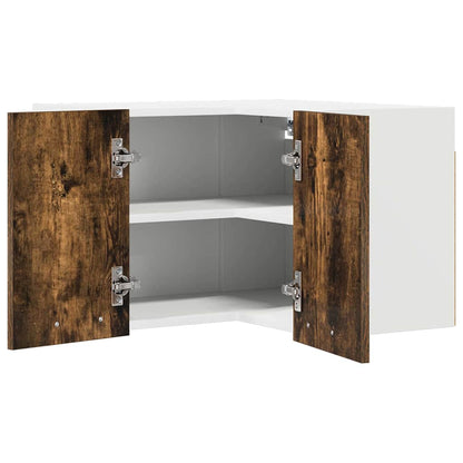 Armadio pensile Rovere Affumicato e Bianco 57 x 57 x 40 cm
