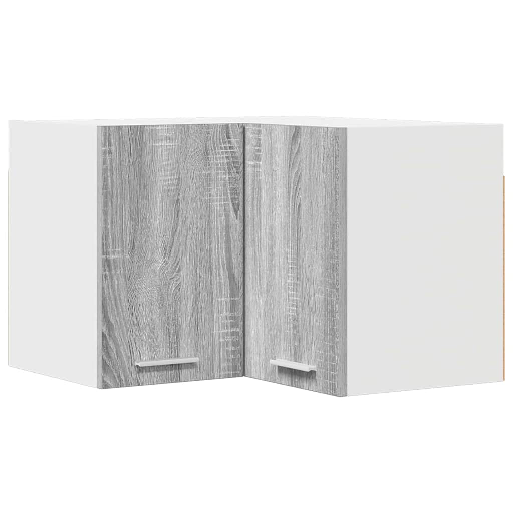 Armadio pensile Grigio Sonoma e Bianco 57 x 57 x 40 cm