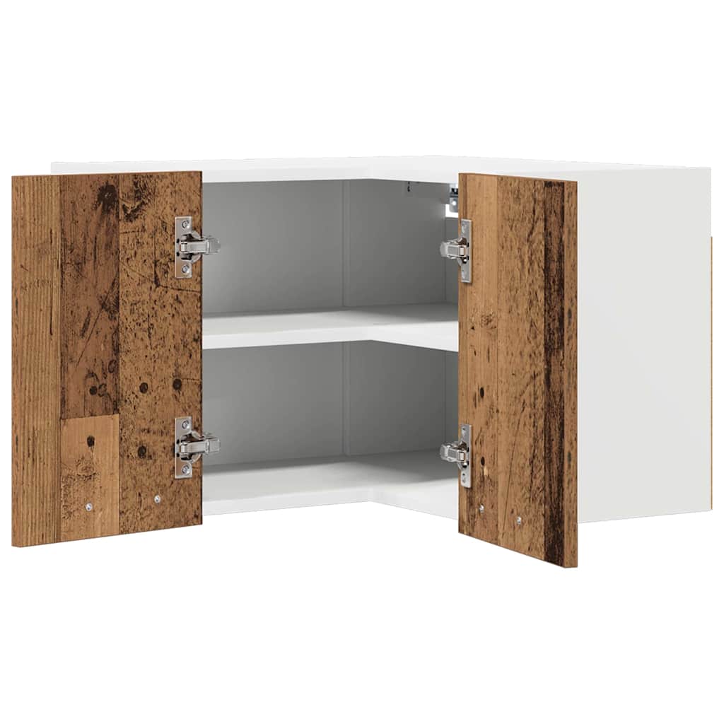 Armadio pensile Legno Antico e Bianco 57 x 57 x 40 cm