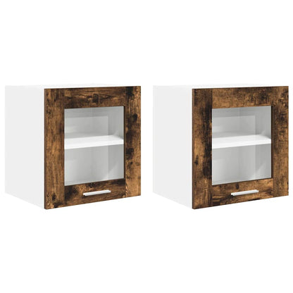 Armadio pensile con porta 2 pcs Rovere fumÃ© 40 x 31 x 40 cm