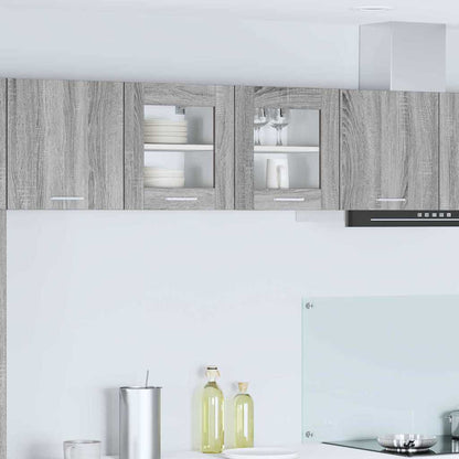 Armadio pensile con porta 2 pcs Grigio Sonoma 40 x 31 x 40 cm