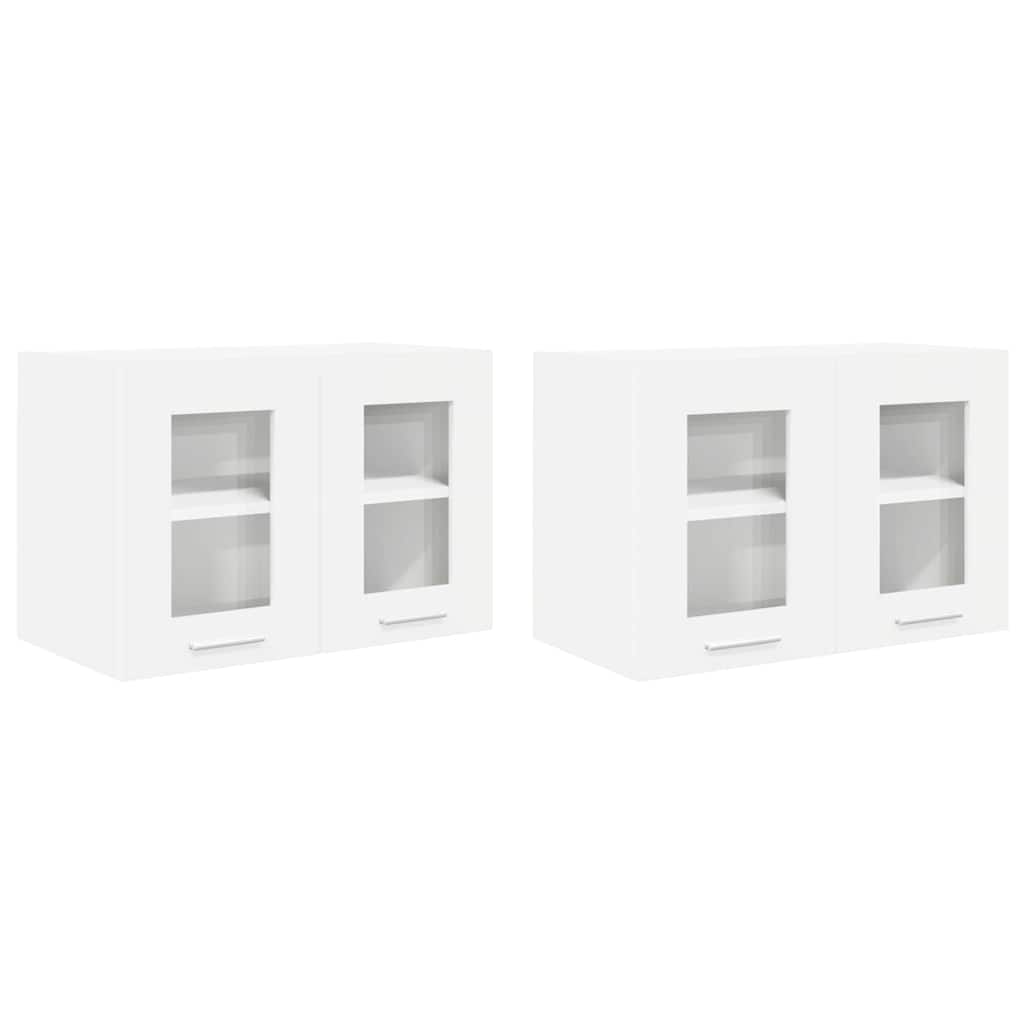Armadio pensile 2 pcs Bianco 60 x 31 x 40 cm Legno multistrato