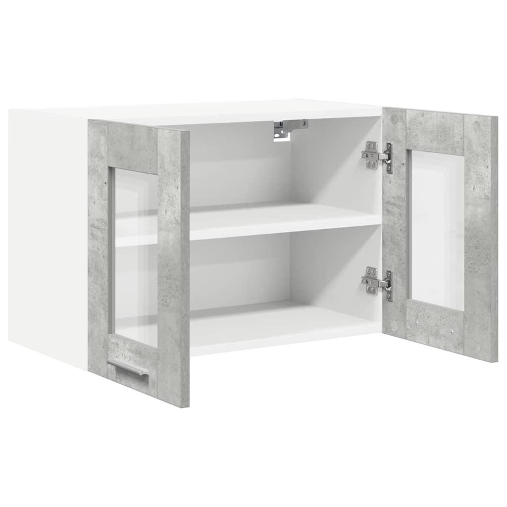 Armadio pensile con porta Grigio cemento 60 x 31 x 40 cm