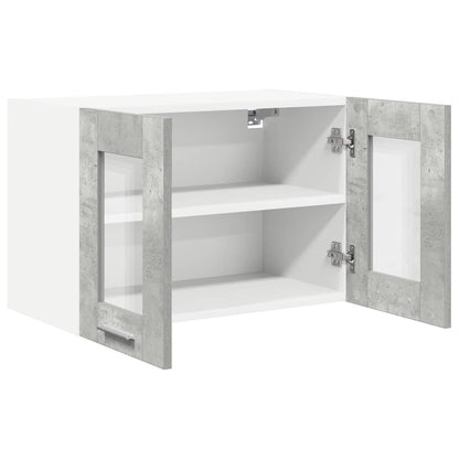 Armadio pensile con porta Grigio cemento 60 x 31 x 40 cm