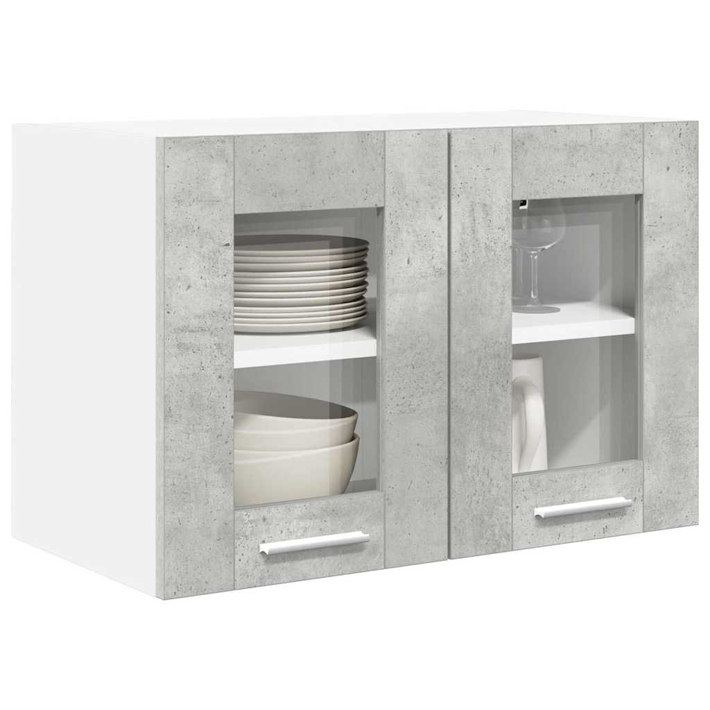 Armadio pensile con porta Grigio cemento 60 x 31 x 40 cm