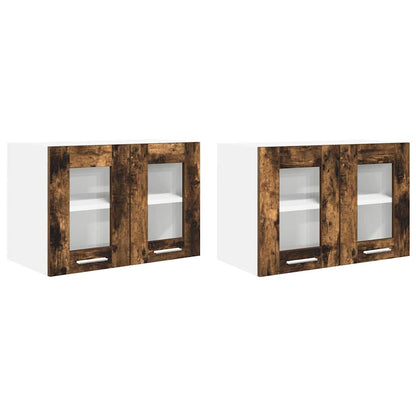 Armadio pensile con porta 2 pcs Rovere fumÃ© 60 x 31 x 40 cm